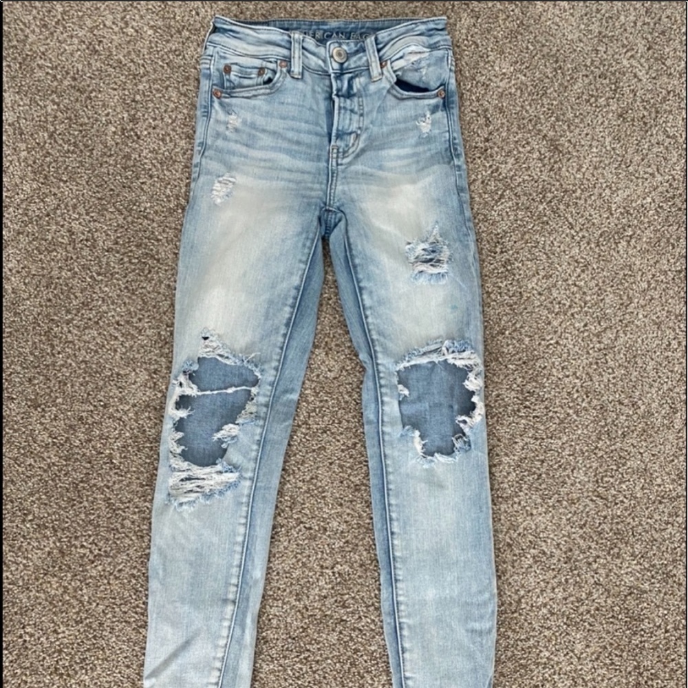american eagle high waisted jeggings